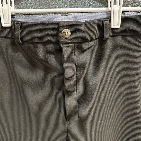 Gutos Black Ribbed Knit Equestrian Riding Breeches, EUC, Girls 16 (16A) - Picture 3 of 9